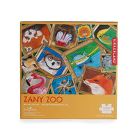 Kikkerland Fresh Artist Zany Zoo Puzzle - 1000 Pieces-Multi-colour paper