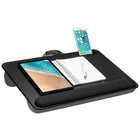LapGear Home Office Pro Lap Desk - Black Carbon-Work surface includes integrated 5" x 9" mouse pad
