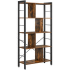 Vasagle Mid Century Modern Bookshelf - Rustic Brown-Ultra-durable