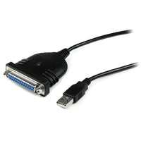 StarTech USB to DB25 Parallel Printer Adapter Cable, M/F, 6 Ft.-USB interface allows you to quickly add another parallel port to your Windows 98/ME/2000/XP/Vista/7 computer
