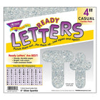 TREND enterprises Inc. Sparkle Ready Letters - Silver - 183 Pack-Casual Font