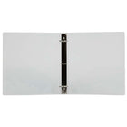 JAM Paper Plastic 3 Ring Binder, 1.5 Inch, Clear, 5 Pack (762T15clg)-Includes 1 inside die-cut pocket that fits business cards and cds