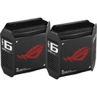 ASUS ROG Rapture GT6 Tri-Band WiFi 6 Gaming Mesh WiFi System - Black - 2 Pack-Supports 160 MHz channels to deliver multi-gigabit low-latency connections, increase network capacity and reduce bandwidth congestion