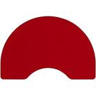 Flash Furniture Mobile 48"W x 72"L Kidney Thermal Laminate Activity Table - Red-Perfect shape for group learning