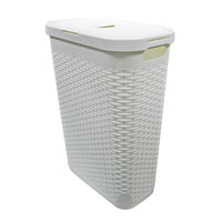 Modern Homes 40L Laundry Hamper - White-Durable and easy to clean