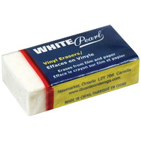 Dixon White Pearl Vinyl Erasers, Medium Size, 24 Pack-Latex-free white pearl vinyl erasers work extremely well on paper and mylar, as well as other drawing/writing media