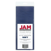 JAM Paper Tissue Paper, Navy Blue, 100 Pack (1152353g)-Navy blue