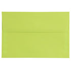 JAM Paper A8 Invitation Envelopes, 5.5 x 8.125, Brite Hue Ultra Lime Green, 100 Pack (15955g)-Ultra lime green