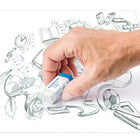 Staedtler Rasoplast Pen/Pencil Eraser - White & Blue - 2 Pack-For graphite on paper and matte drafting film