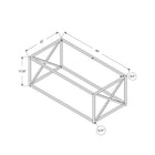 Monarch Specialties 3440 Coffee Table - 44"L/Chrome Metal With Tempered Glass-Versatile accent coffee table to use in a living room, family room, office or den