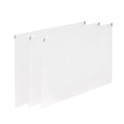 Poppin Clear Zip Folios - 3 Pack-Clear plastic