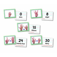 North Star Teacher Resources 0-30 American Sign Language Cards Set (NST9093)-Ages and grade: Ages all and grades all