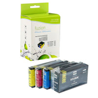 fuzion HP CN046AN (950XL) Compatible Inkjet Cartridges - High Yield - Black/Cyan/Magenta/Yellow - 4 Pack-Ink Colour: Black, Cyan, Magenta, Yellow