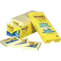 Post-it Pop-Up Cabinet Packs, 3" x 3", Canary Yellow, 18/Pack-Easy to open tower pack