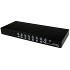 StarTech 1U Rackmount USB PS/2 KVM Switch with OSD, 16 Port-Cascade configuration adds scalability and offers support for control of up to 136 computers
