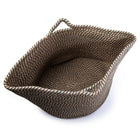 Truu Design Cotton Rope Basket with Handles, 14.75 x 17 inches, Navy-Purpose: this basket is an additional storage organizer for your towels, laundry, magazines, toys, and many other household goods
