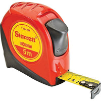 Starrett Magnetic Measuring Tape, 19 Mm x 5 M, Millimetres Graduations - 12 Pack-Blade Length: 5 m