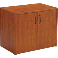 Office Star Napa Collection 2-Door Storage Cabinet, Cherry-Features 1” top and end panels