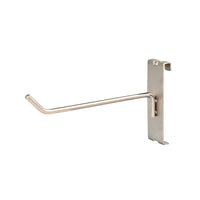 Can-Bramar Standard Duty Wire Hook, 4" x 1/4", Chrome, 100 Pack-Gridwall standard duty wire hook