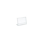 Azar Displays Square Slanted, L-Shape Acrylic Sign Holder, 5" x 5", 10 Pack (112728)-Sign holder