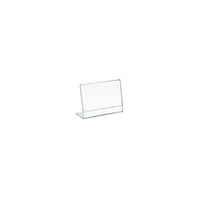 Azar Displays Square Slanted, L-Shape Acrylic Sign Holder, 5" x 5", 10 Pack (112728)-Sign holder