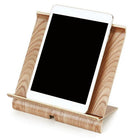 Cathay Importers Bentwood KD Tablet Stand - Light Brown-Bottom opening for a USB cable