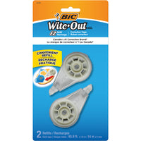 BIC Wite-Out EZ Refill Correction Tape Refills -  2 Pack-14 metres of strong, tear-resistant correction tape