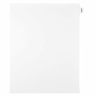 Mark Maker Legal Exhibit Index Tab White Single Tabs, 1/15th Cut, Letter Size, No Holes, INDEX, 25 Pack-White Single Tabs, 1/15th Cut