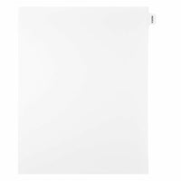 Mark Maker Legal Exhibit Index Tab White Single Tabs, 1/15th Cut, Letter Size, No Holes, INDEX, 25 Pack-White Single Tabs, 1/15th Cut