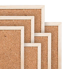 CTG Brands Large Cork Board, 23 x 35", Beige, 6 Pack-Premium material: framed cork board is made of high-quality thin cork layer with cardboard backing (best used with 0.31-inch pins), very light in weight and easy to transport from one place to another
