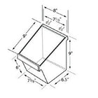Azar Displays Large Display Bucket For Slatwall/Pegboard, 4 Pack (556128)-Easy attachment to line of pegboard and slatwall displays or on your current display system