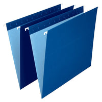 Staples Navy Hanging File Folders - Letter Size - 25 Pack-Letter size