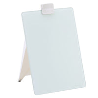 Quartet Desktop Glass Dry-Erase Easel - 9" x 11"-Durable, dry-erase glass surface will not stain or ghost for clean erase after every use