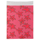 JAM Paper Foil Envelopes with Self Adhesive Closure, 9 x 12, Open End, Christmas Red Holly, 25 Pack (1333313)-Opening: open end