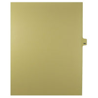 Mark Maker Legal Exhibit Index Tab Buff Single Tabs, 1/25th Cut, Letter Size, No Holes, Number 186, 25 Pack-Buff Single Tabs, 1/25th Cut
