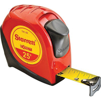 Starrett Engineers Measuring Tape, 1" x 25', 1/16" Graduations - 4 Pack-Blade Length: 25'