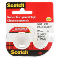 Scotch Transparent Tape, 144-ESF, 1/2" x 450" (12,7 mm x 11.4 m)-General purpose taping. General home and office taping use.