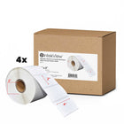 Premium Tape 4" x 2" (102 mm x 51 mm) Thermal Transfer Labels - 3" (76 mm) Core - 4 Rolls-Thermal Transfer Labels