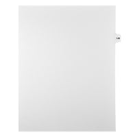 Markmaker - Intercalaires imprimes Legal, Blanc, 1/15th coupe, format lettre, sans trous, 25 tabs/PQT, 5 PQT/Boite, Numero 139-Intercalaires imprimes Legal