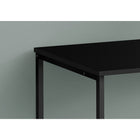 Monarch Specialties 7776 40" Computer Desk - Black/Black Metal-Modern industrial style in a compact design suitable in any work space with sturdy coated black metal legs