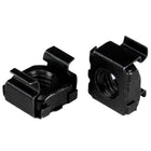 StarTech M6 Cage Nuts, 100 Pack, Black-All-black steel construction
