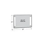 Azar Displays 11" x 14" Acrylic Sign Holder with Suction Cups, Clear, 2 Pack (106611)-Four high quality suction cups for long term holding power