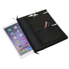 Vangoddy Exo 12" Felt Laptop Sleeve - Black-Large zipper pocket at the back for cell phone, small tablet, paper, etc