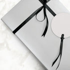 JAM Paper Foil Gift Wrapping Paper, Jumbo, 30 sq. ft., Silver Matte, 2 Pack (277315968g)-Recycled content: 0%