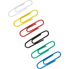 Staples Standard Vinyl-Coated Paper Clips - Assorted Colours - 100 Pack-Vinyl coated, metal paper clips slide easily, never leave marks on your documents