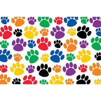 Teacher Created Resources Colourful Paw Prints Post Card, 180 Pack (TCR4799)-Age group and grade: Ages 2 - 12 years and grades toddler - 6th