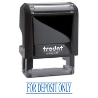 Trodat Printy ''FOR DEPOSIT ONLY'' Climate Neutral Self-Inking Stamp 4911-High-quality stamp with nontoxic, water-based ink