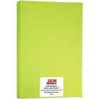 JAM Paper Bright Colour Tabloid Cardstock, 11 x 17, 65lb AstroBrights Terra Lime Green, 50 Pack (16728486)-Astrobright terra lime green card stock for scrapbooking and creating posters
