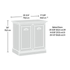 Sauder 435766 Sonnet Springs Utility Stand - Pebble Pine-9