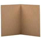 JAM Paper Blank Foldover Cards, A6 size, 4.63 x 6.25, Brown Kraft Paper Bag Recycled, 50 Pack (530910831g)-60 lbs.